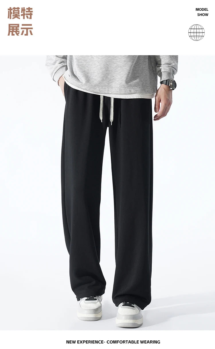 Big Tall Men Sweat Pant Drawstring Extra Long Length Sweatpant Stretch Winter Fleece Sport Jogger Trouser Male 200Cm 190cm 120cm