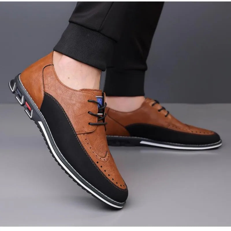 Large Size Men's Lace - Up Casual Shoes Cushioned Sole Ankle Support Fashionable Choice work office shoes big size 50 51 52 53