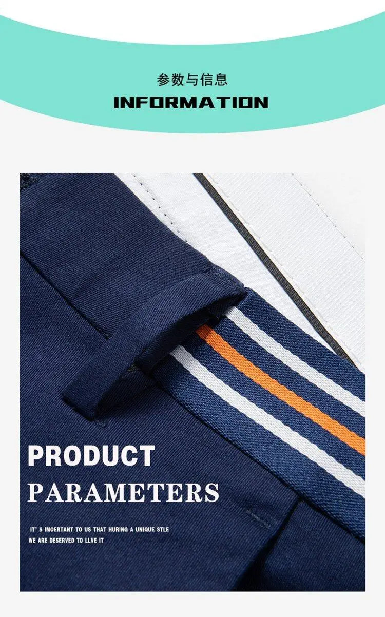Mens Summer Casual Shorts Solid Color Business Casual Elastic Five Quarter Pants Cotton Breathable Workwear Shorts Men Clothing
