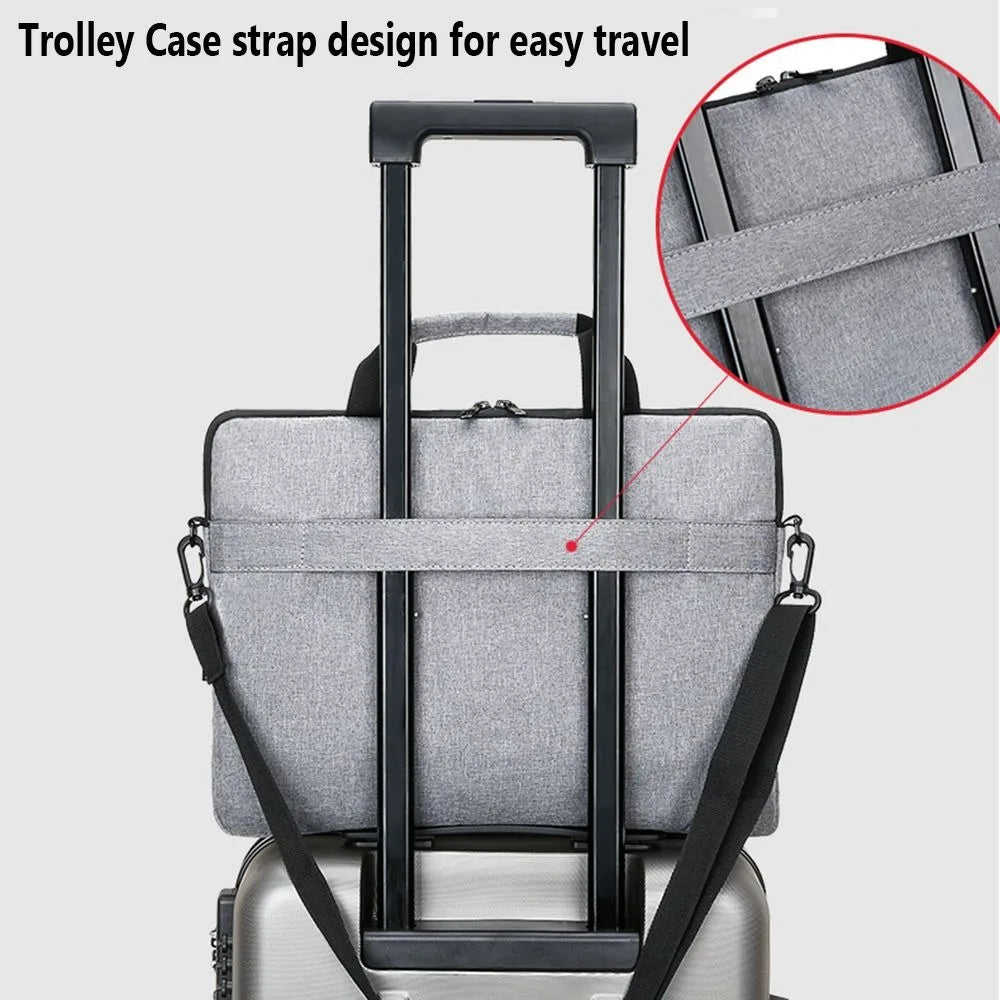 Universal Shockproof Laptop Sleeve Case Large Capacity Ultra Thin Shoulder Bag Business Fashion Laptop Handbag