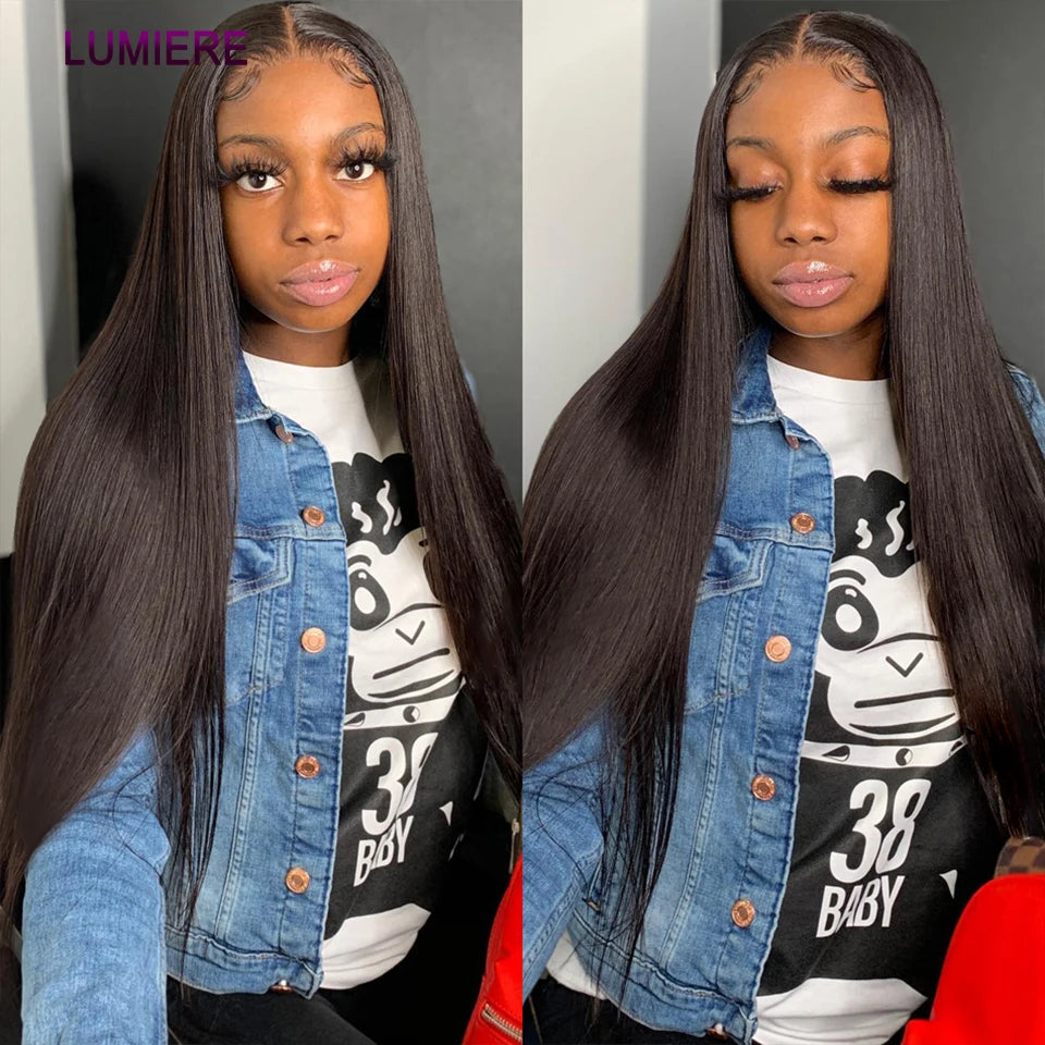 38 40 Inch Bone Straight 100% Virgin Unprocessed Human Hair Bundles Deal Raw Hair Extensions Brazilian Natural Black Wholesale