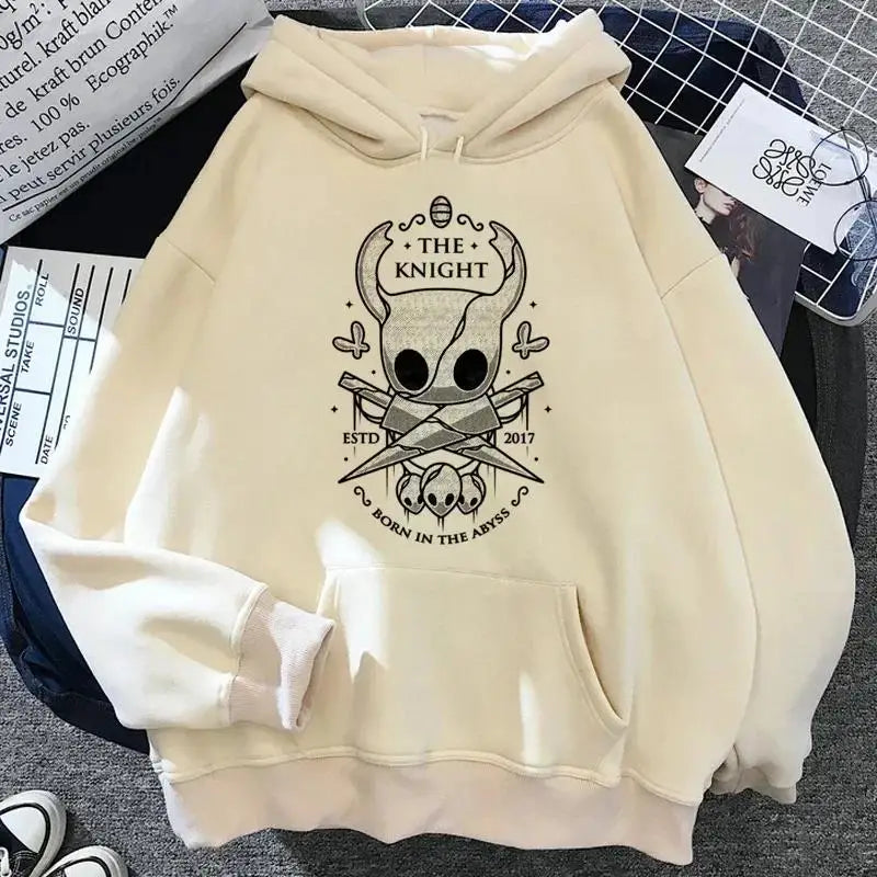 Hollow Knight Hoodies Men Korea Ulzzang Grunge Y2k Aesthetic Fmale Autumn and Winter Pullover Hoddies Streetwear Graphic