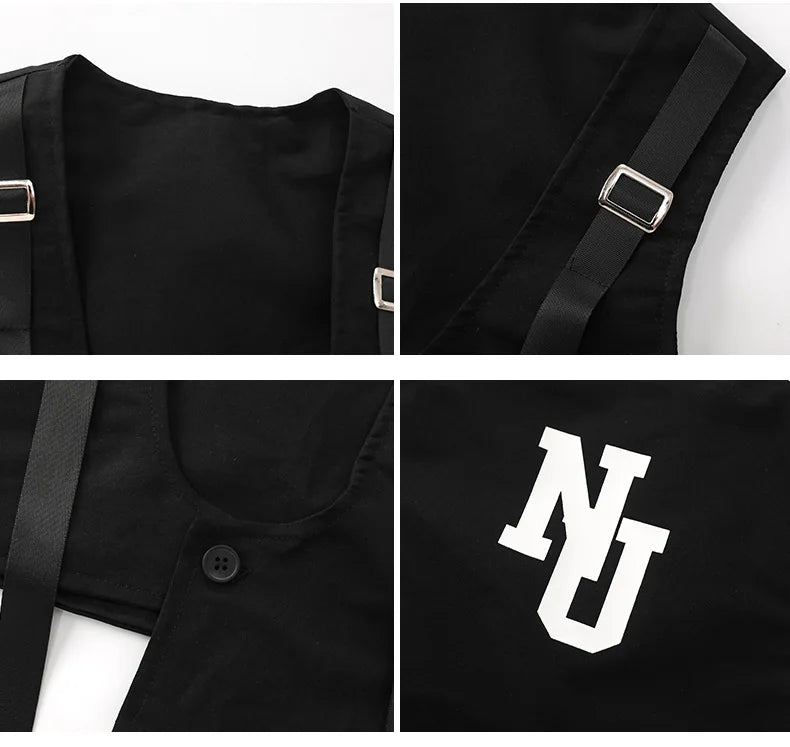 Kids Tracksuits Teens Stage Fashion Show Dance Clothes Boys Girls Suits Sets Vest Pant Shirt Children Jazz Hip Hop Costumes