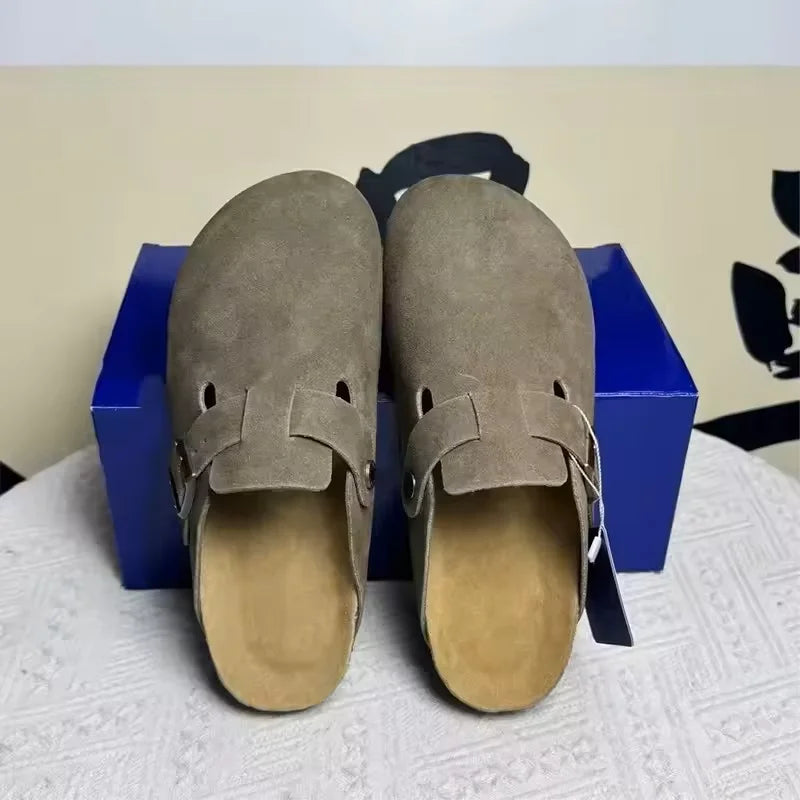 2026 New Fashion Leather Sandals for Men And Women Retro CasualComfortable Anti-Slip Beach Shoes for Spring And Autumn Ffashion