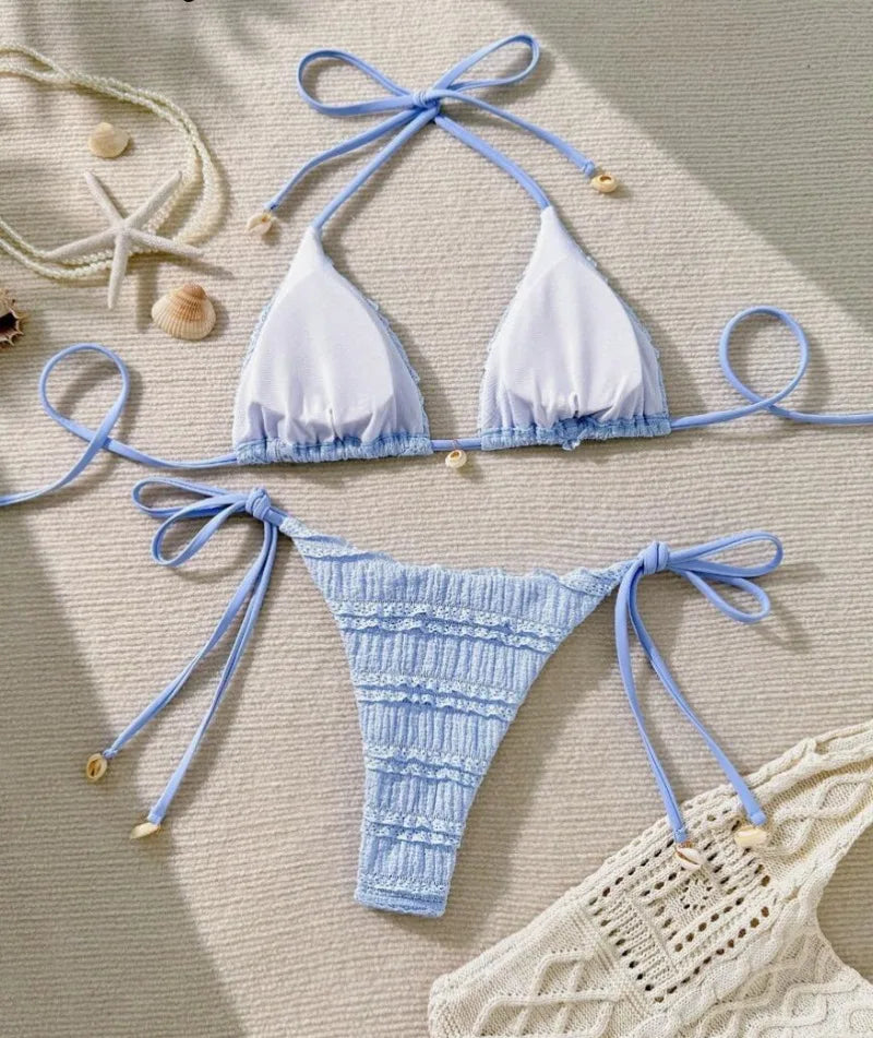 Sexy Bikini Two-Piece Swimsuit Split Swimwear Female Swimming Bathing Suit Women Bikini Set Beachwear Biquine Brasileiro