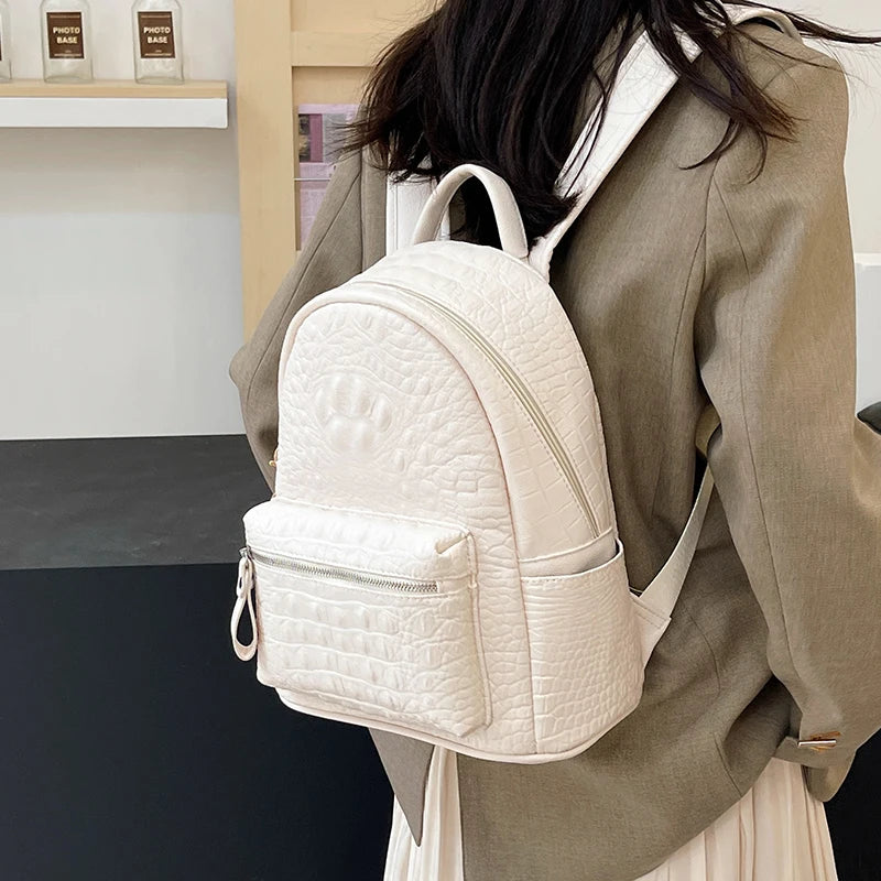 Women's Backpack Ladies Big Bagpack for Teenager Girl PU Leather Large Capacity Shoulder Bags for Women 2024 Mochilas Feminina