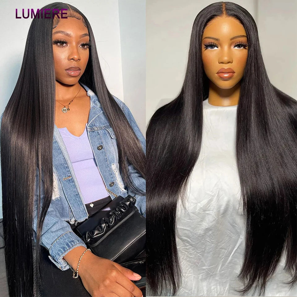 38 40 Inch Bone Straight 100% Virgin Unprocessed Human Hair Bundles Deal Raw Hair Extensions Brazilian Natural Black Wholesale