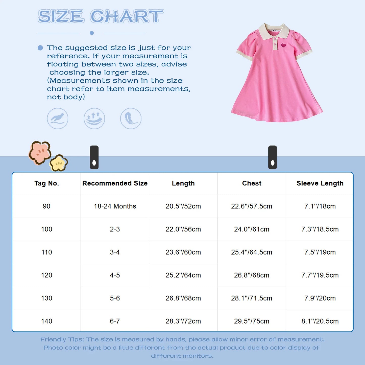 Kids Girls Summer Fashion Casual Sweet A-line Dress Playwear Sundress for Birthday Party Daily School Beach Vacation Photography