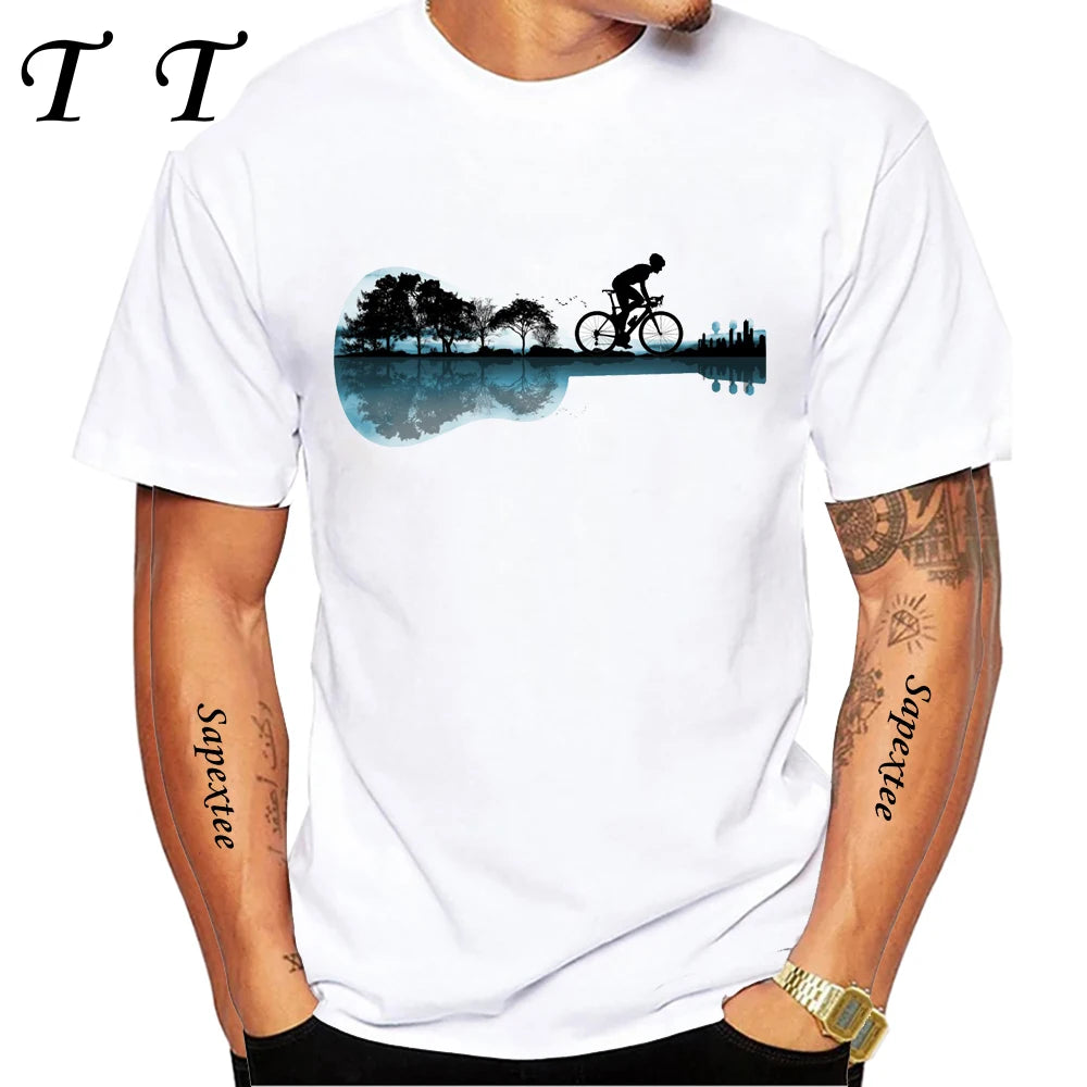Travel On Gravel Bikepacking Print T-Shirt Summer Men Short Sleeve Funny Bicycle Sport Boy Tops Anatomy Bike Cycling Casual Tees