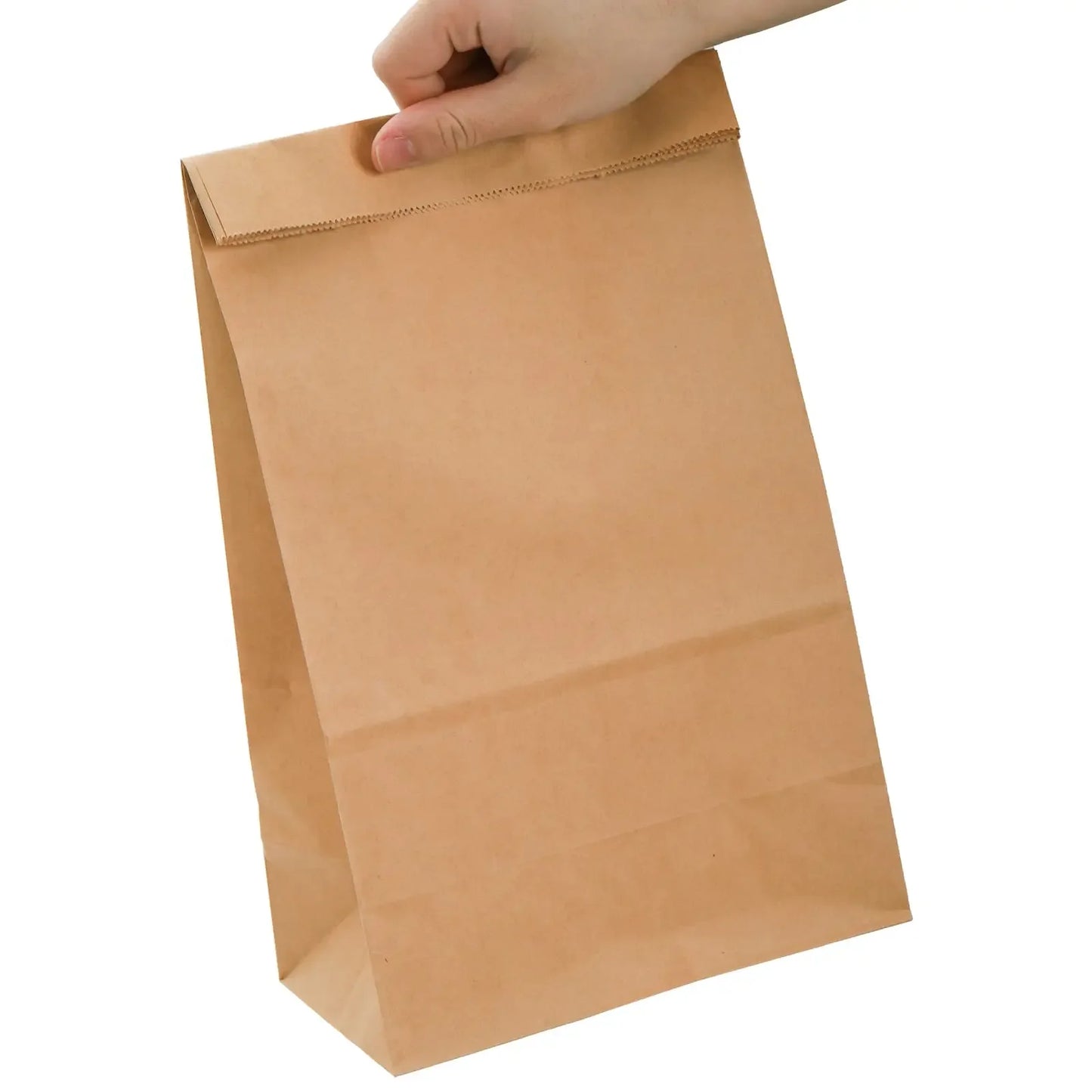50/100pcs Lunch Paper Bags Kraft Paper Bags Recyclable Snack Bags Grocery Bags for Candy Sandwich Bread Food Storage