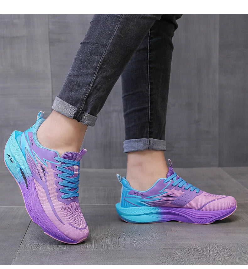 Men's Running Shoes Breathable Lightweight Non-slip Marathon Sneakers Outdoor Comfortable Athletic Walking Casual Trainers