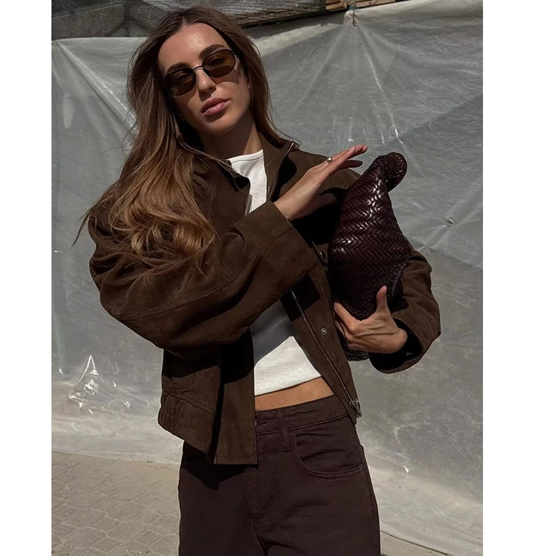 Jackets Coats Women's Autumn 2025 New Chic Loose Elegant Warm Women's Jackets Autumn Street Youth Fashion Travel Autumn Coats