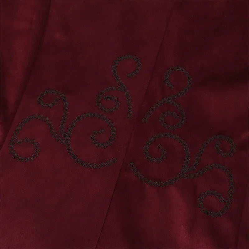 Gothic Steampunk Vintage Medieval Vampire Black Red Coat Men's Cosplay Costume Court Style Nobles Tailcoat for Autumn and Winter