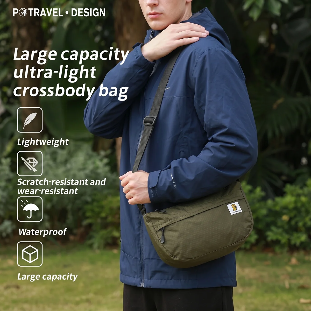 Casual Crossbody Bags For Men Women Shoulder Messenger Bag Large Capacity Small Fashion Travel Handbag Boys Girls Sling Bag