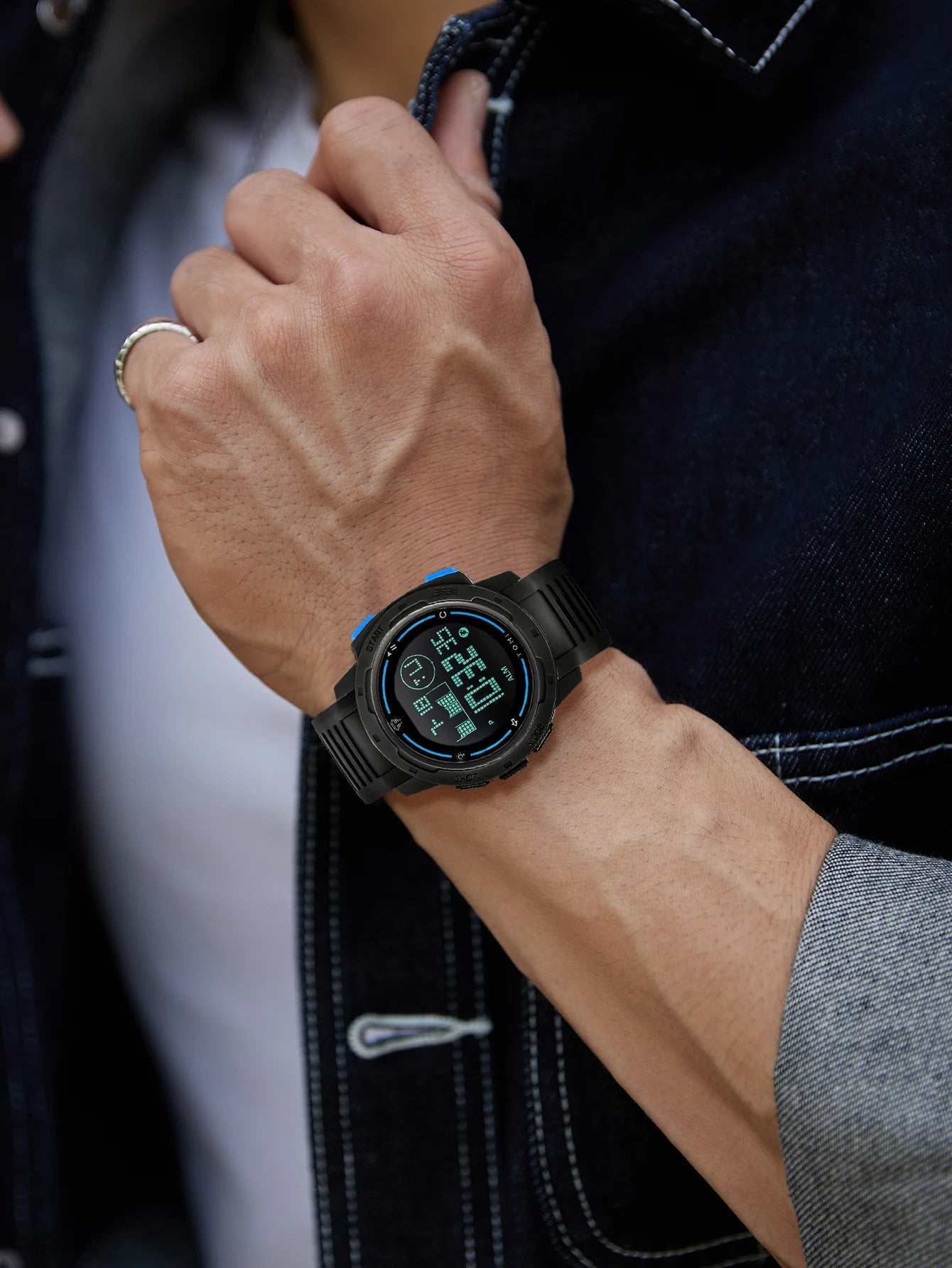 TOMI Sports Watch Digital Watch Multi functional Waterproof Stop Watch Student Sports Electronic Watch Children's Gift