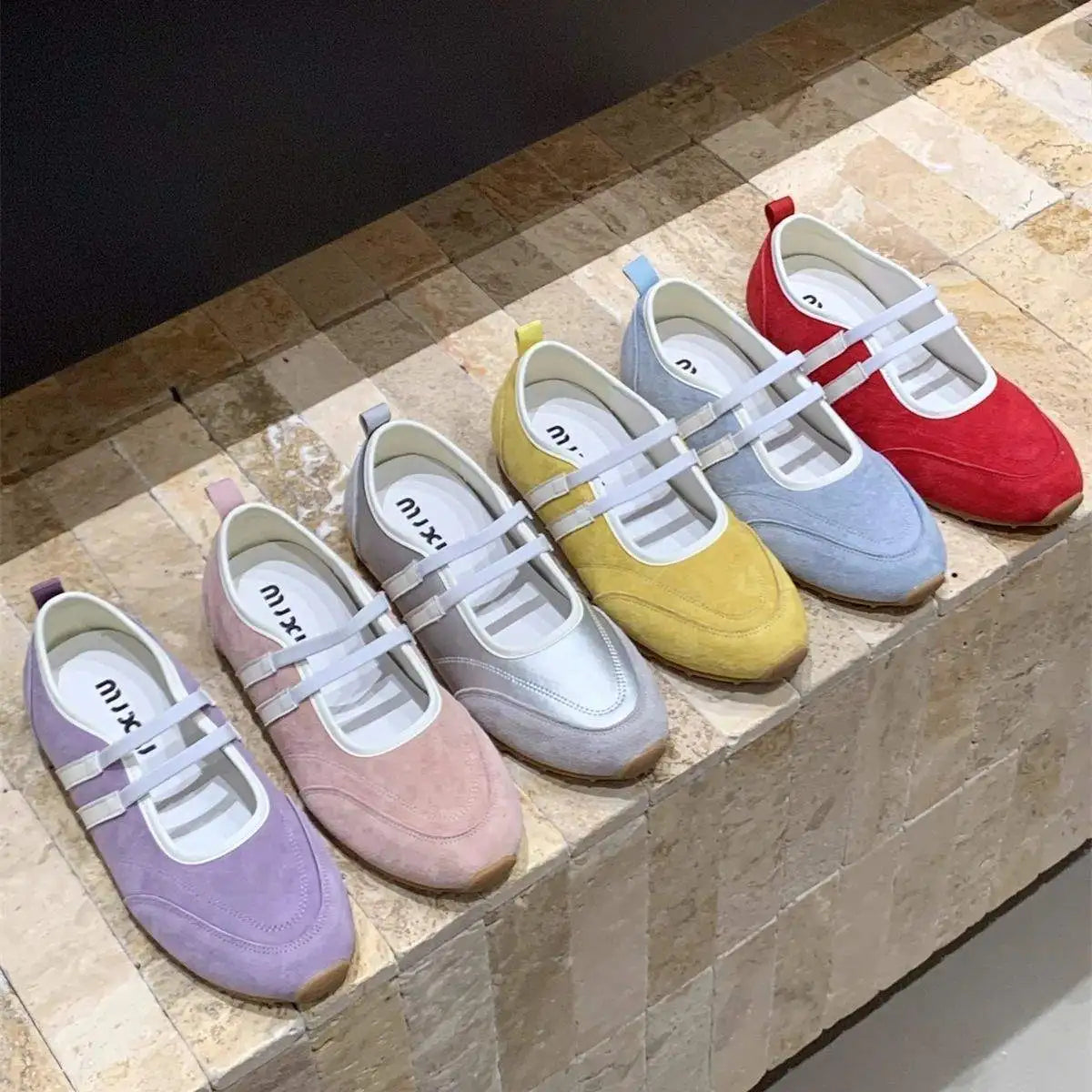 Flat Bottomed Retro Ballet Shoes for Women 2026 New Sports and Casual Shallow Mouth Vulcanized Shoes