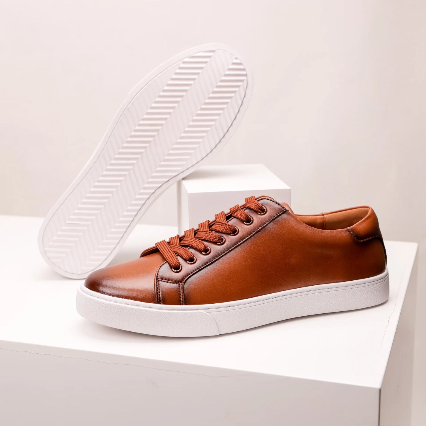 Mens Sneakers Genuine Leather Casual Outdoor Shoes Non-Slip Breathable Luxury Brand Footwear Top Quality Handmade White Shoe Men