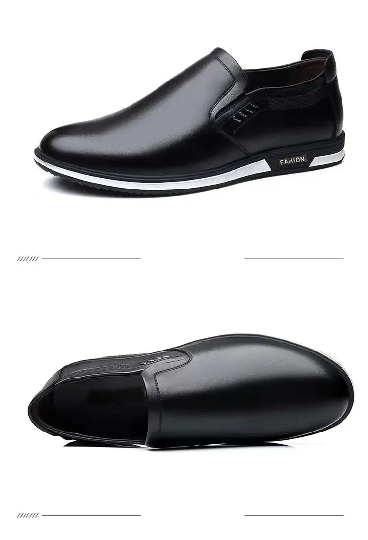 Leather Shoes Men Loafers Shoes 2026 Spring Summer Men Breathable Outdoor Casual Footwear Business Formal Single Shoes Sneakers