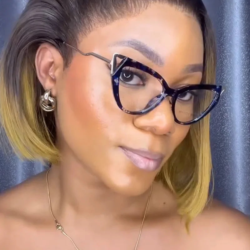 Plain Glasses Anti-Blue Light No Makeup Glasses Frame Fashionable Stylish Glasses Frame