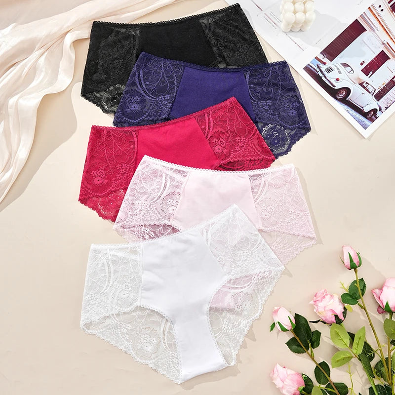 Plus Size Women's Sexy Panties S-4XL Wide Size Range Ultra-Thin Transparent Fabric Soft Comfortable Elegant Lady's Intimate Wear