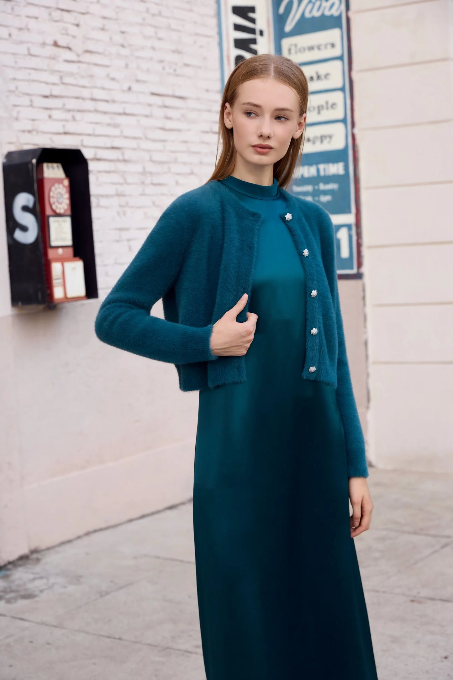 AP Women 2026 Autumn and Winter Mohair Cardigan Lady Customized Tops All-match Cardigan Knitting