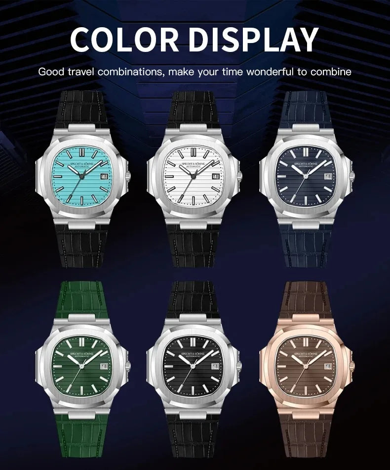 New Arrivals Fashion Men's Watches Luxury Automatic Watch For Men 42MM Stainless Steel Waterproof Rose Gold Sapphire5711 Watch