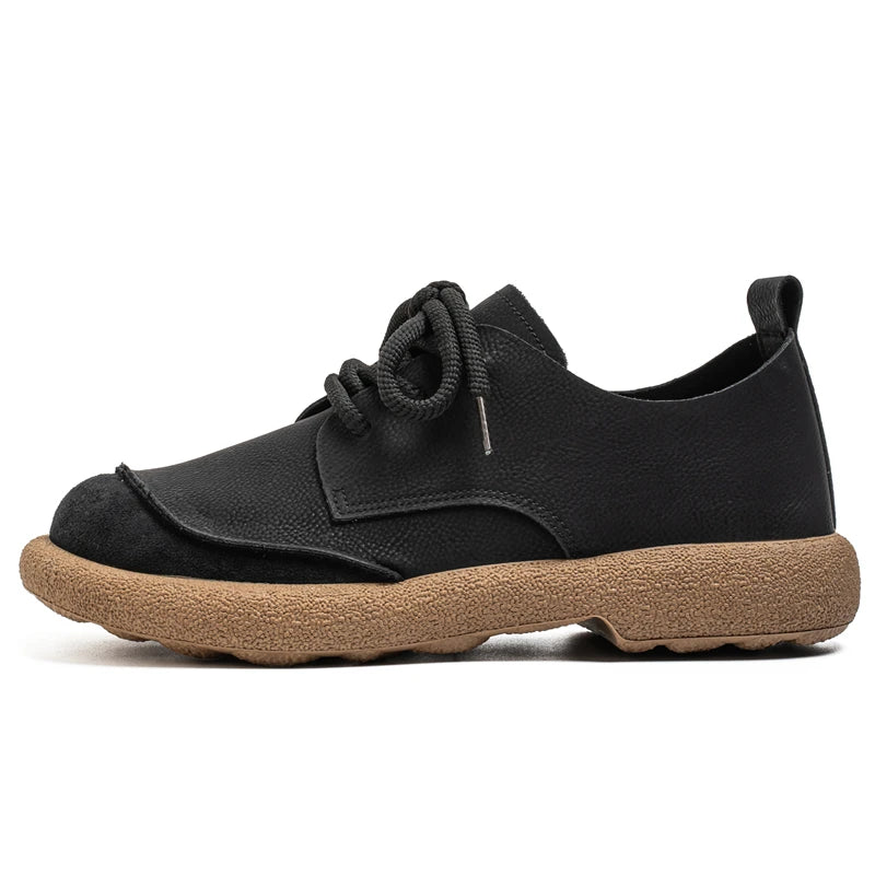 Luxury Brand Men's Casual Shoes Fashion Handmade Walking Shoes Lightweight Leisure Footwear Outdoor Sneakers Leather Work Shoes