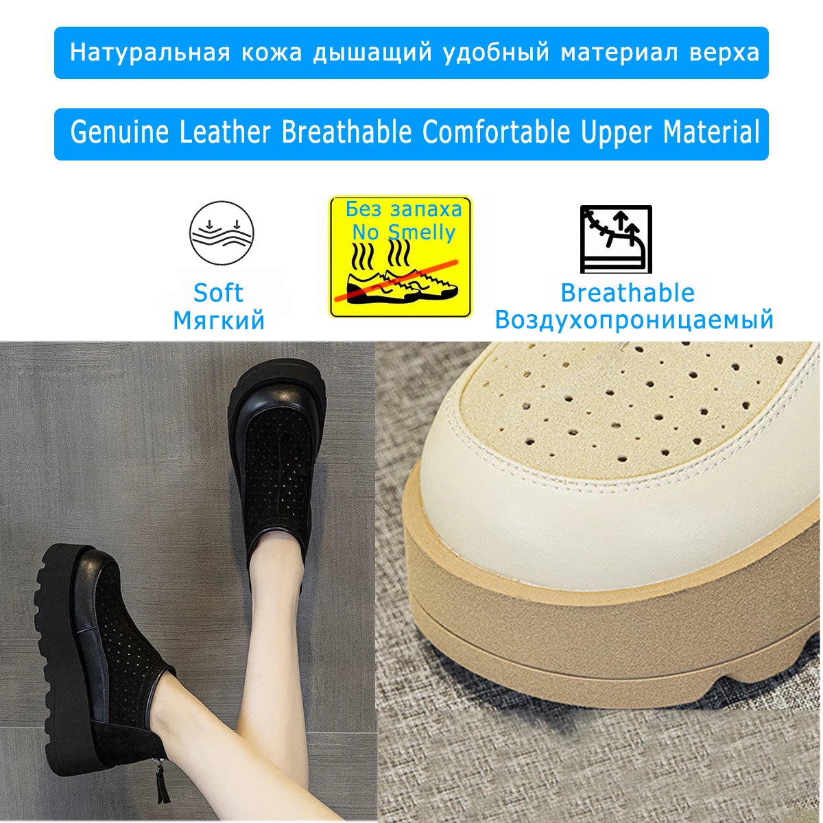Fujin 6CM Suede Cow Genuine Leather Moccasins Women Platform Wedge Flats Women Shoes Ankle Booties Females ZIP Pumps Shoes