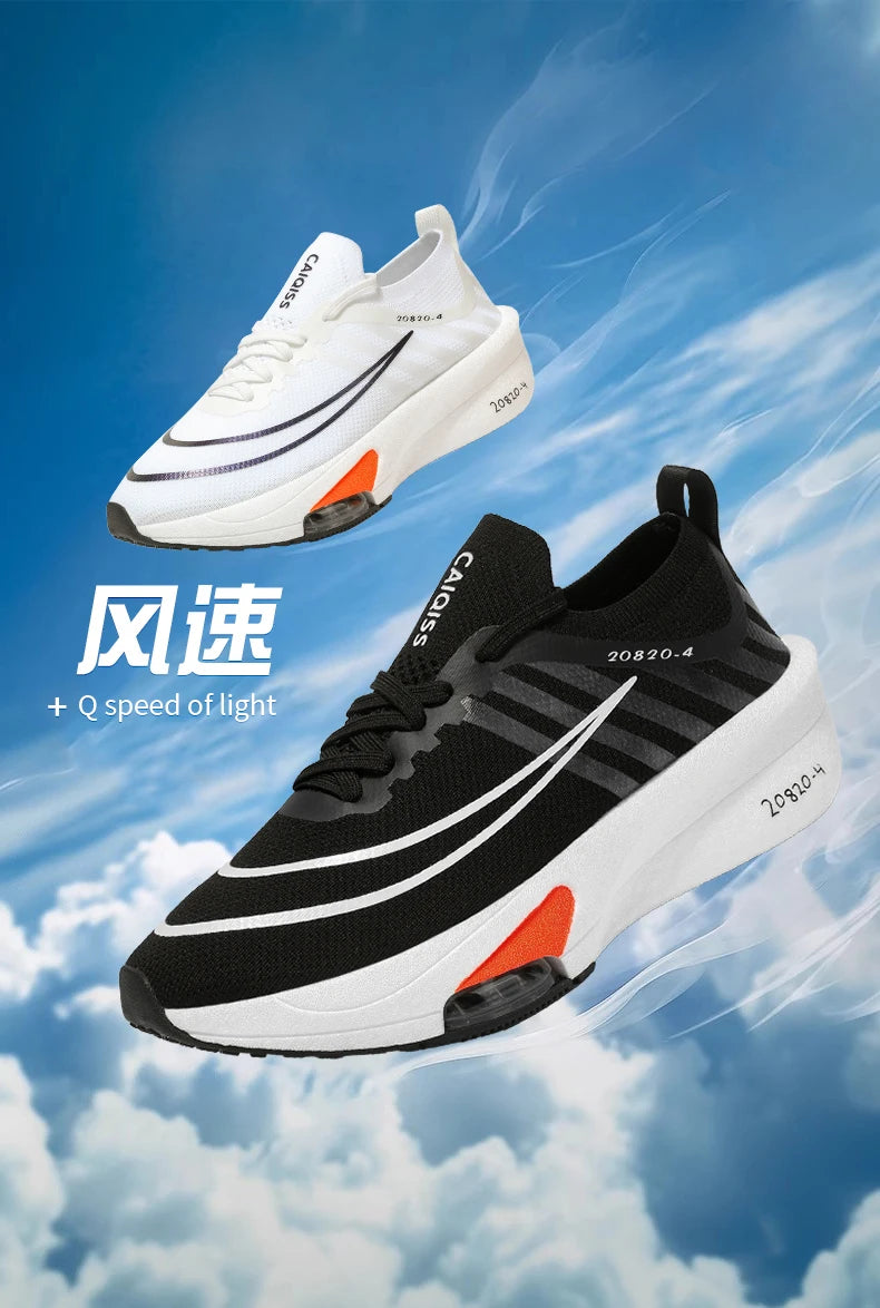 Running Shoes Carbon Board Speciality Marathon Men Sports Breathable Lightweight Women's Comfortable Athletic Nonskid Sneakers