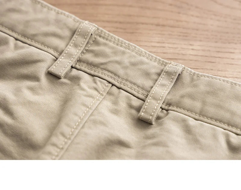 Casual Pants Men Solid Vintage Fashion Spring Autumn Harajuku Japanese Style All-match Straight Trousers New Pockets High Street