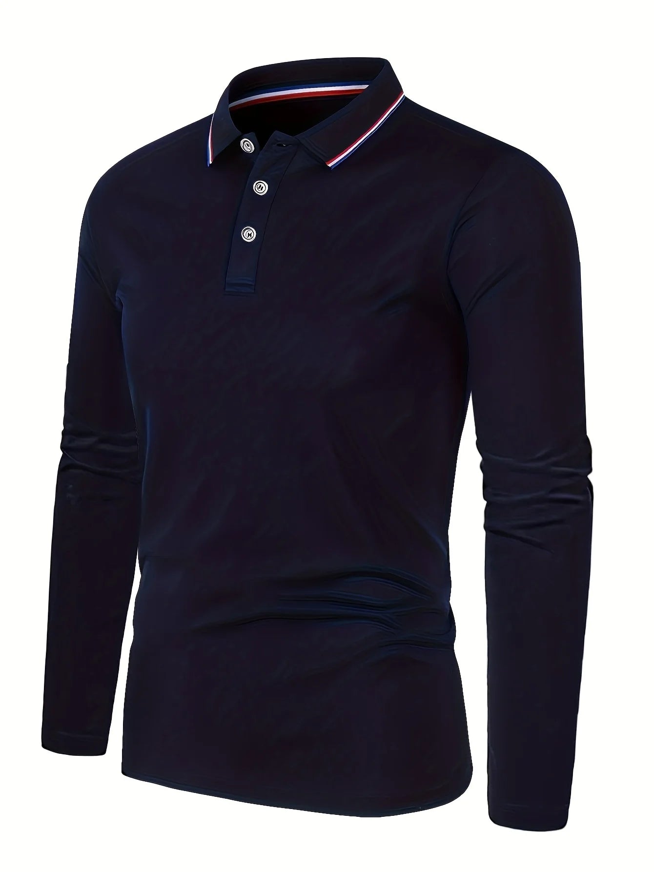 Men's Spring and Autumn Casual Breathable Comfortable Polo Shirt Hot Selling Fashion Men's Business Long Sleeve T-Shirt