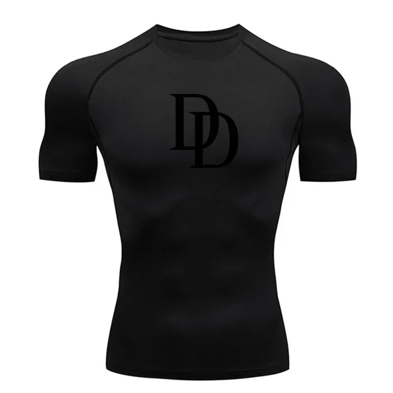 Tight fitting shirt for men, long sleeved and short sleeved, cool and dry sports T-shirt, fitness gym, sports top, sports top