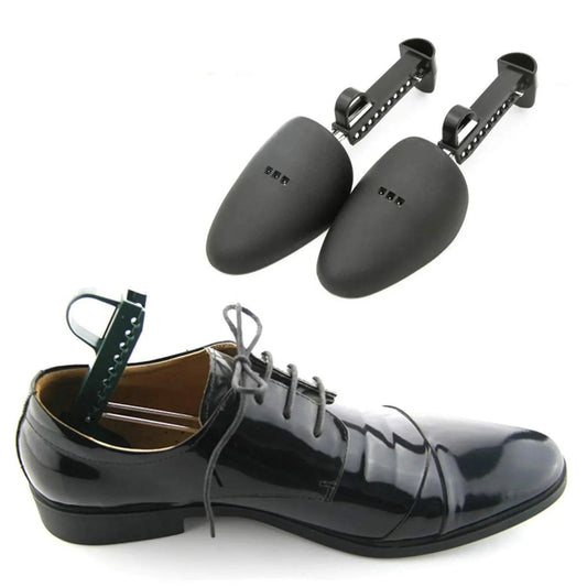 1Pair Practical Adjustable Length Men madam Shoe Tree Shoe Stretcher Boot Holder Shaper Support (Black Color)