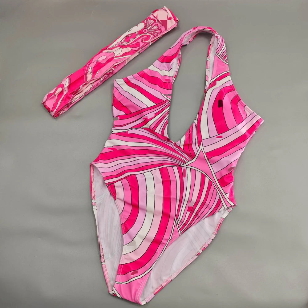 Hot Sales Latest Fashion Luxury 3 Pieces Swimsuit With Headband Beach Scarfs 2026 Summer Sexy Women Bikini Designer Swimwear