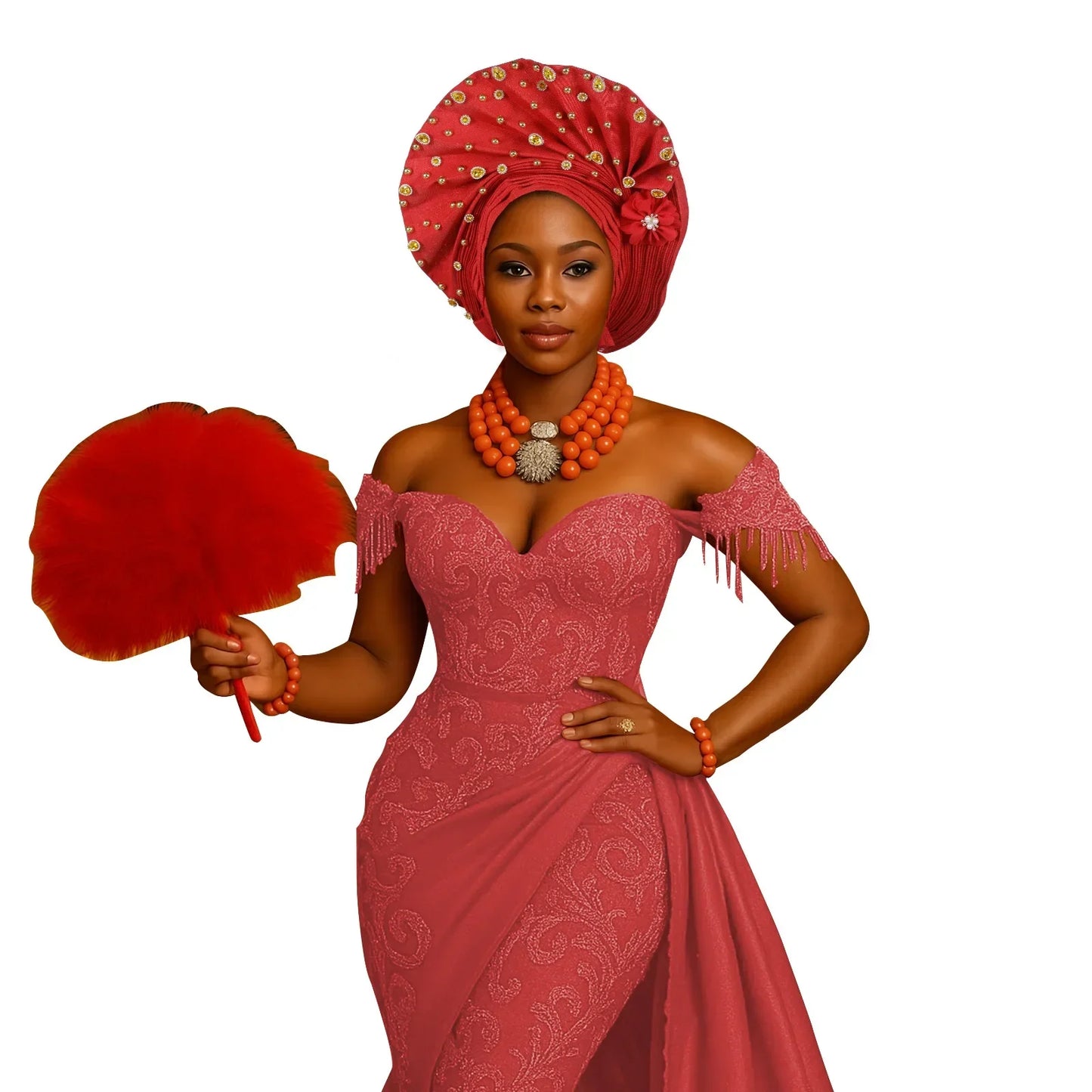 Luxury African Headscarf Wedding Party Auto Gele Headties Already Made Turban Cap for Women Nigeria Bonnet Hijab Head Wrap Hat