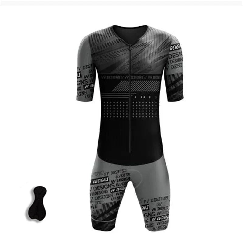 Wholesale Man's Custom Team Cycling Clothing Design Professional Cycling Jersey Triathlon Jumpsuit ,  Running  Clothing Jumpsuit