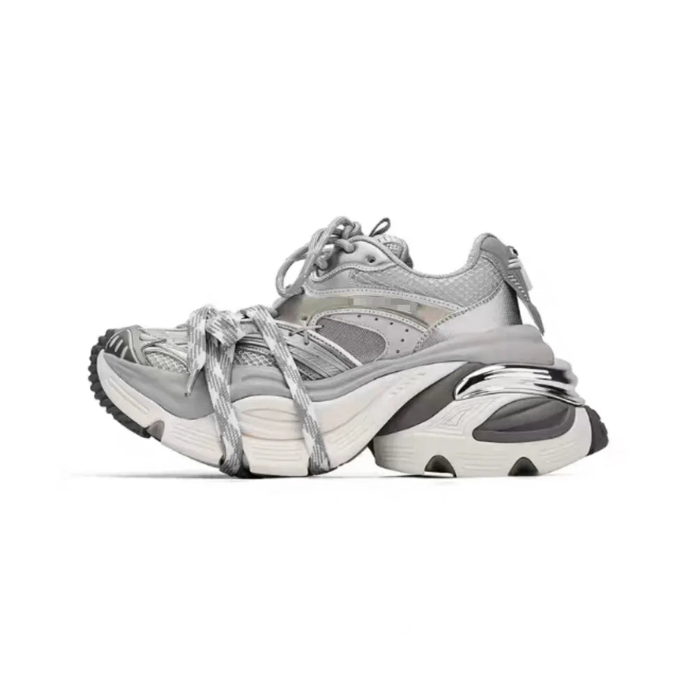 Impulsive dad shoes, old upturned casual sneakers