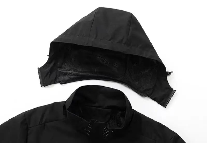 Men's Outdoor Waterproof Raincoat Lightweight Raincoat with Hood streetwear Hiking Windproof Jacket Climbing Outdoor Jackets
