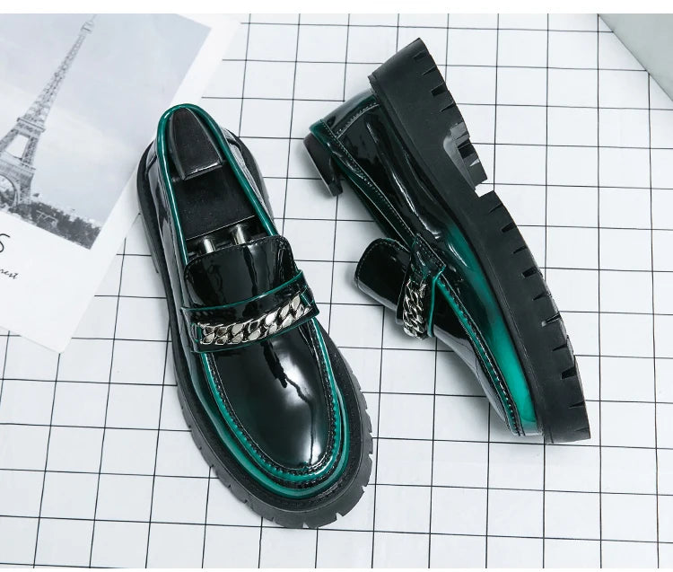 2024 classic leather men's casual leather shoes men wedding leather business men's dress pointed casual youth British style