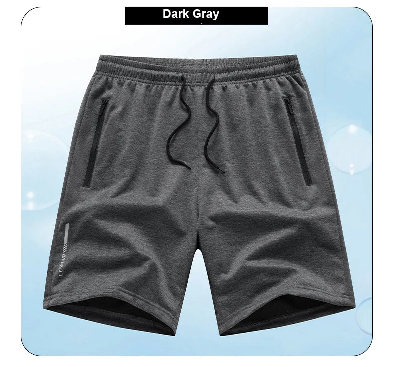 Men's Summer Sports Shorts Ice Silk Breathable Five-Point Running Fitness Loose Clothing