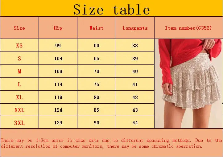 Spring and summer European and American ladies' fashion casual skirt pants sequined versatile skirt pants