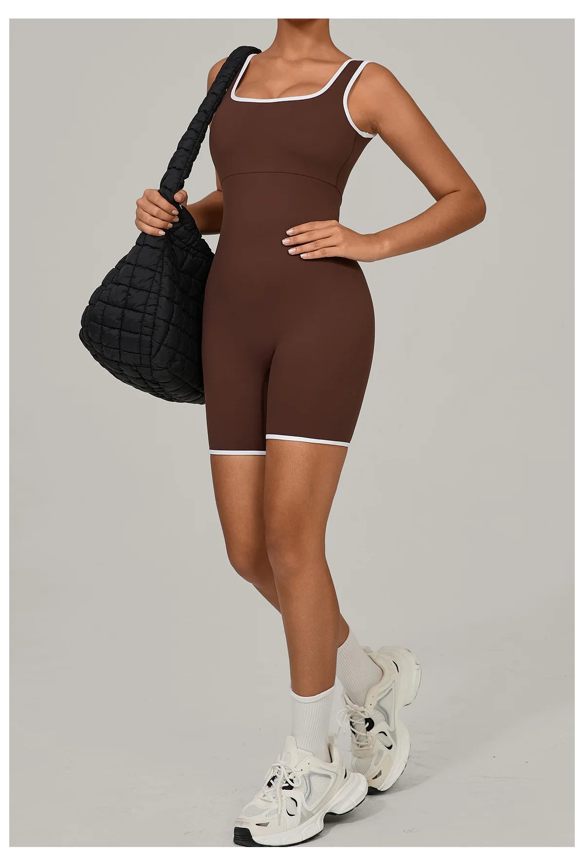 Jumpsuits Women Tracksuit One-Piece Suit Color Blocked Rompers Yoga Set Gym Push Up Workout Clothes Fitness Bodysuit Sportswear