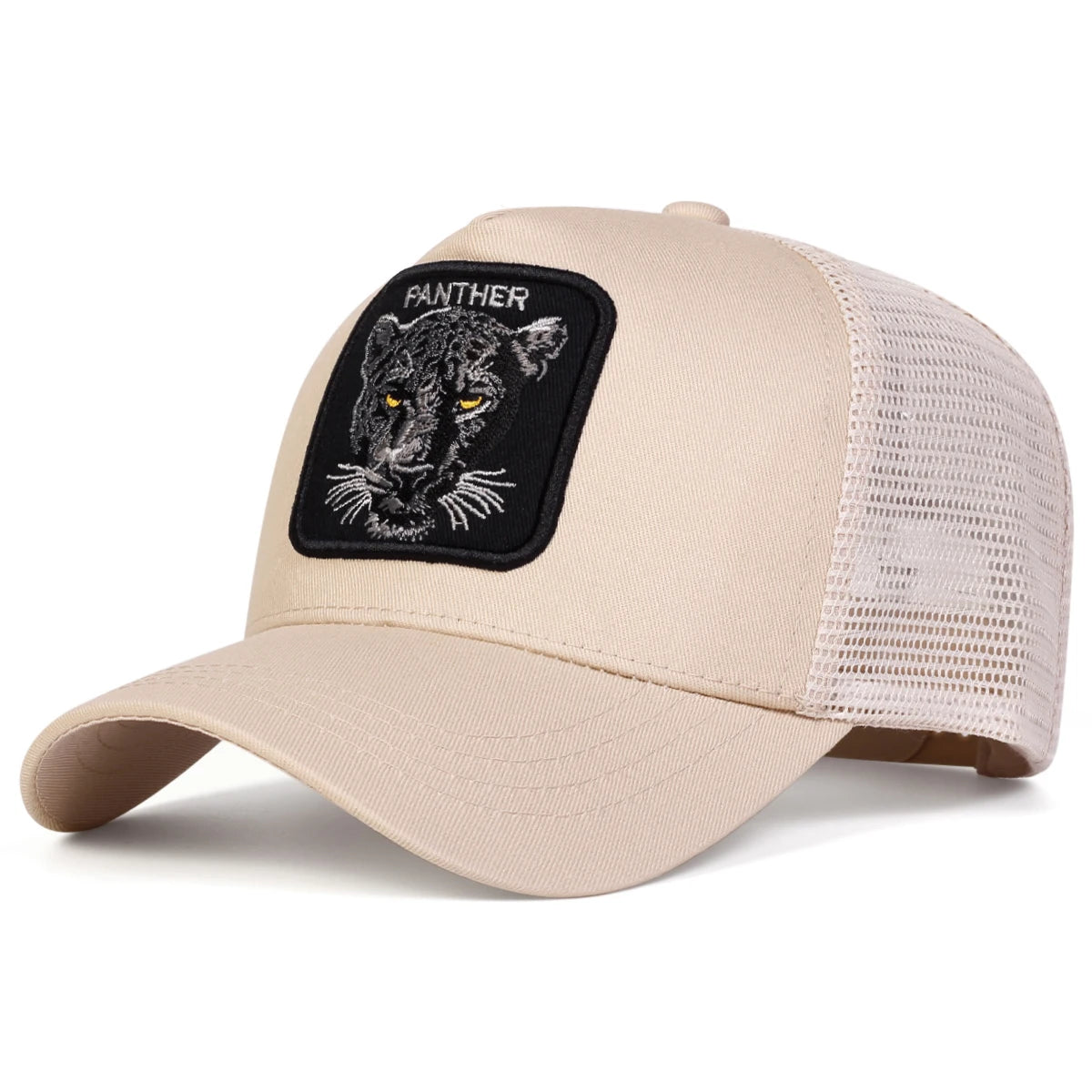 Unisex PANTHER Embroidery Baseball Net Caps Spring and Summer Outdoor Adjustable Casual Hats Sunscreen Hat BAZAARHUBO