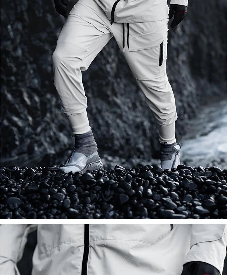 Mens Summer Quick Dry Streetwear Trousers Man Running Joggers Pants Sweatpants Bodybuilding Sports Compression Trackpants