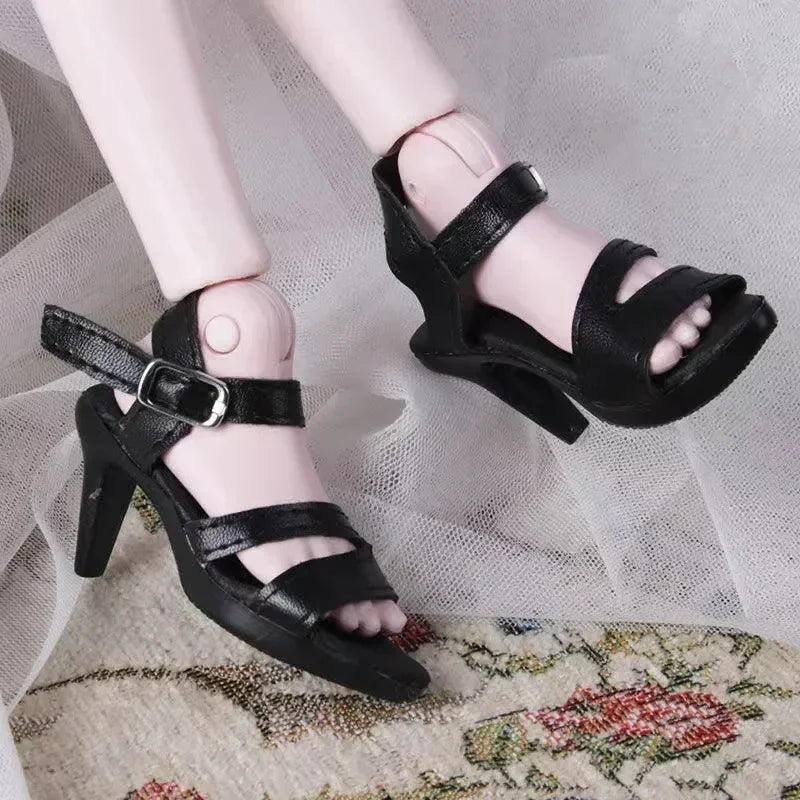 Fashion 60cm Doll Shoes Boots 1/3 Bjd Doll Shoes 7.5cm Foot Wear Simulation Shoes Toy Doll Accessories