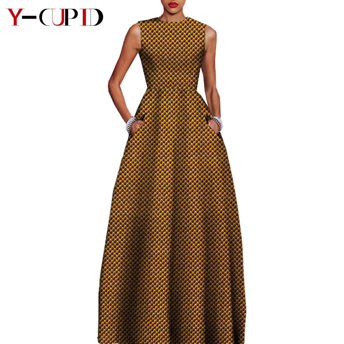 African Dresses for Women Matching Couple Outfits Bazin Riche Men Top and Pant Sets Dashiki Outwear for Party Vestidos Y23C067