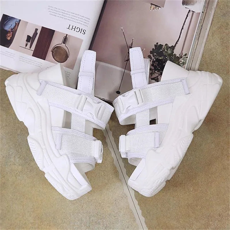 High Heels Sandals Women Shoes New Summer Wedges Height Increasing 11cm Ladies Sandal Platform Chunky Shoes Sandalias Mujer