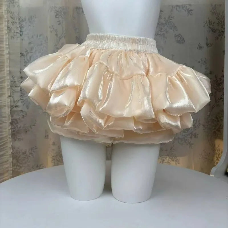 Mini Skirts for Women Sweet Cute Jupe Fashion Summer Japanese 2025 Faldas Mujer De Moda Bow Polka Dot Ruffles Y2k Skirt