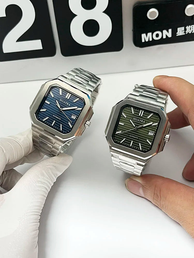 New 2025 38mm Classic Men's Mechanical Fashion Watch Luminous Sapphire Crystal NH35 Movement Waterproof