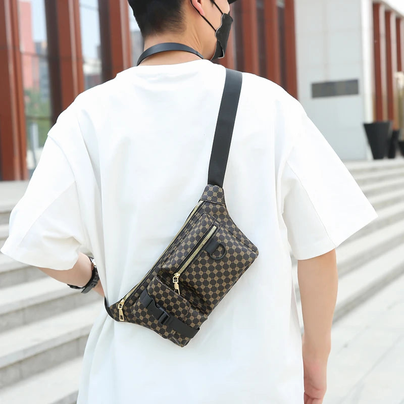 Men's Multi Functional Waist Bag Lightweight Sports Cycling Fanny Pack Small Shoulder Bags for Man Belt Pouch Chest Bags Male